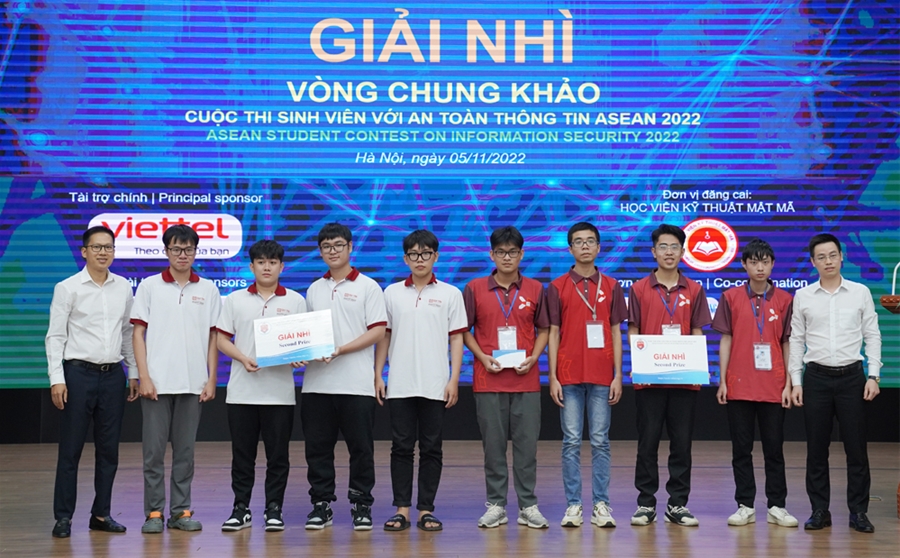 UIT.pawf3ct xuất sắc giành giải Nhất vòng thi Chung khảo cuộc thi Sinh viên với An toàn thông tin ASEAN 2022
